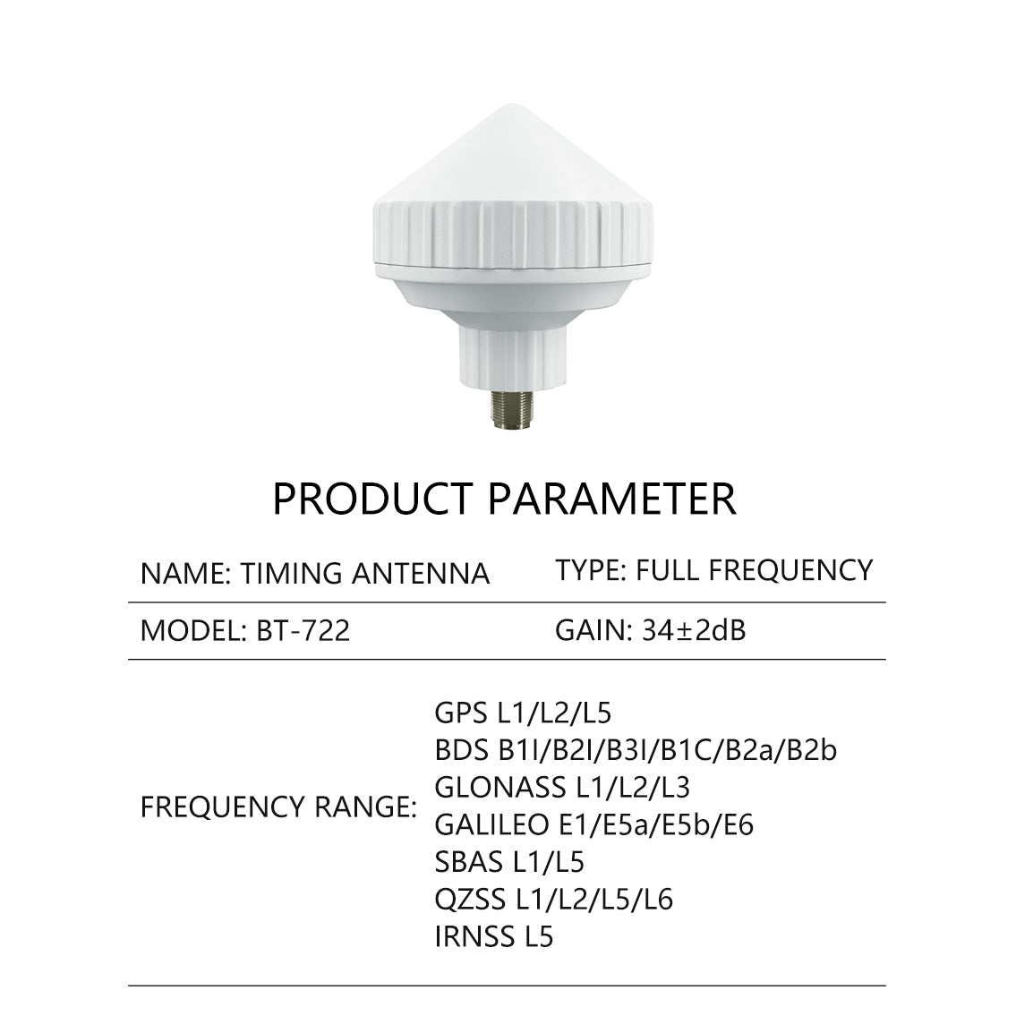 Beitian GPS Timing Antenna AIS Satellite Navigation Positioning Broadband Anti-interference Marine Clock BT-722 721 720 Beitian GPS Timing Antenna AIS Satellite Navigation Positioning Broadband Anti-interference Marine Clock BT-722 721 720